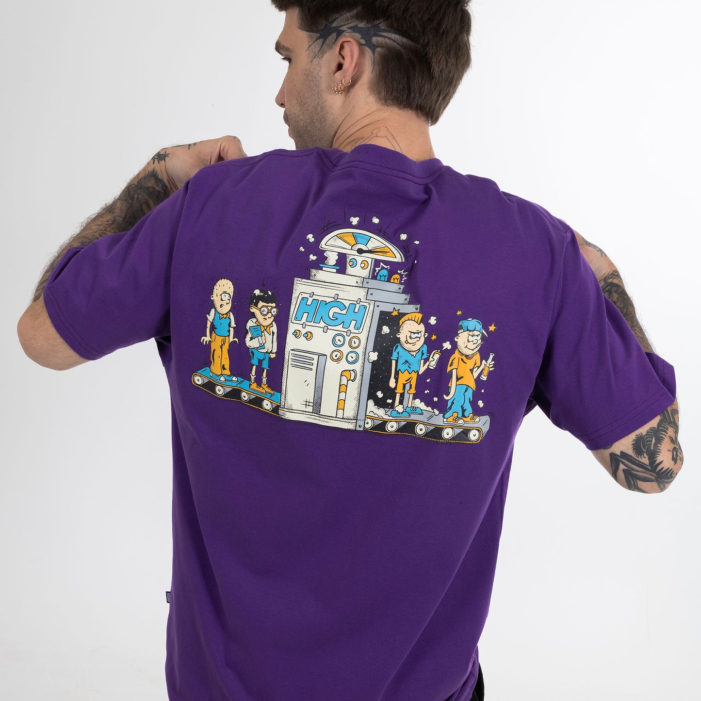 High Company Tee Factory Purple