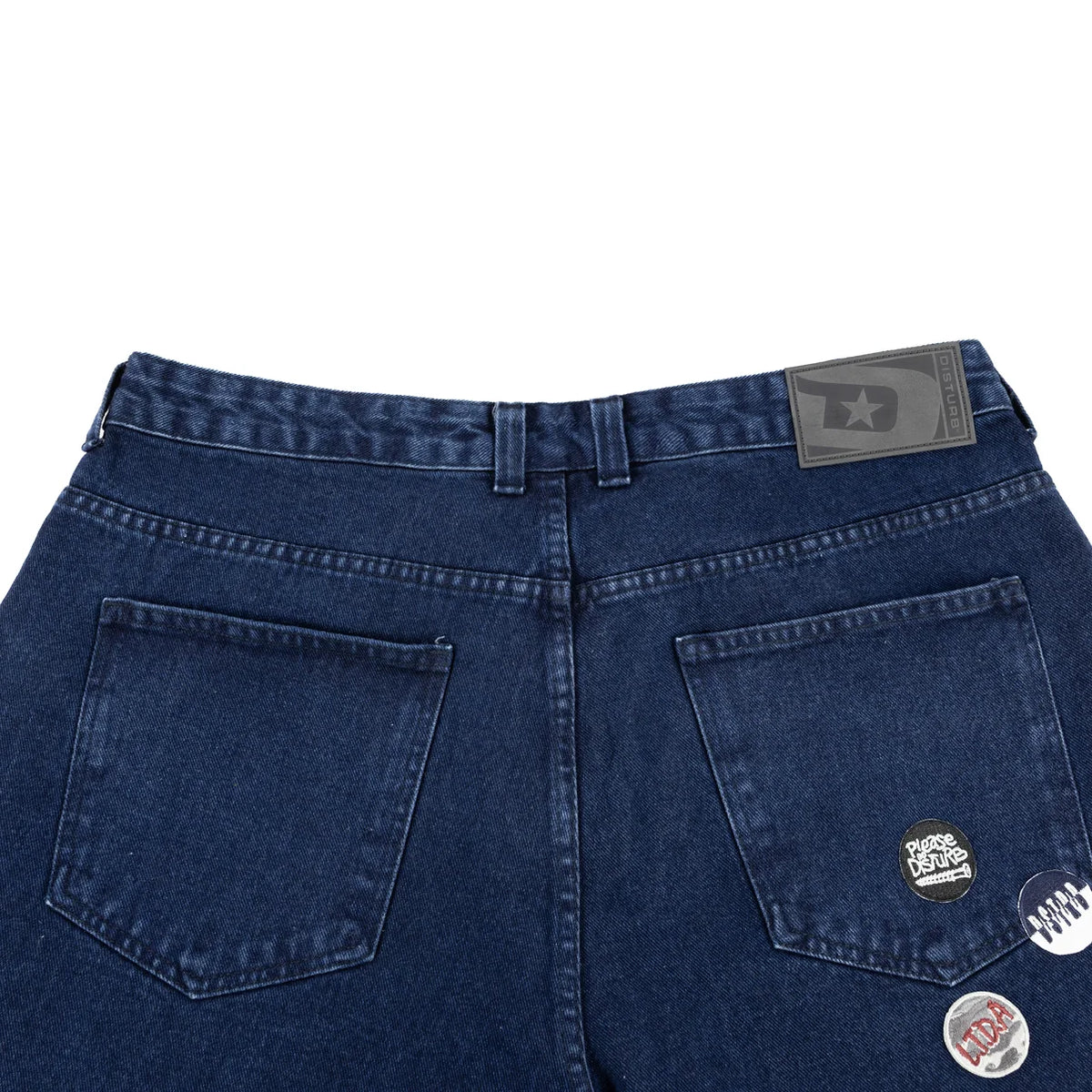 Disturb Shorts Jeans Pins Azul