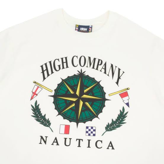 High Company x Náutica Tee Compass White