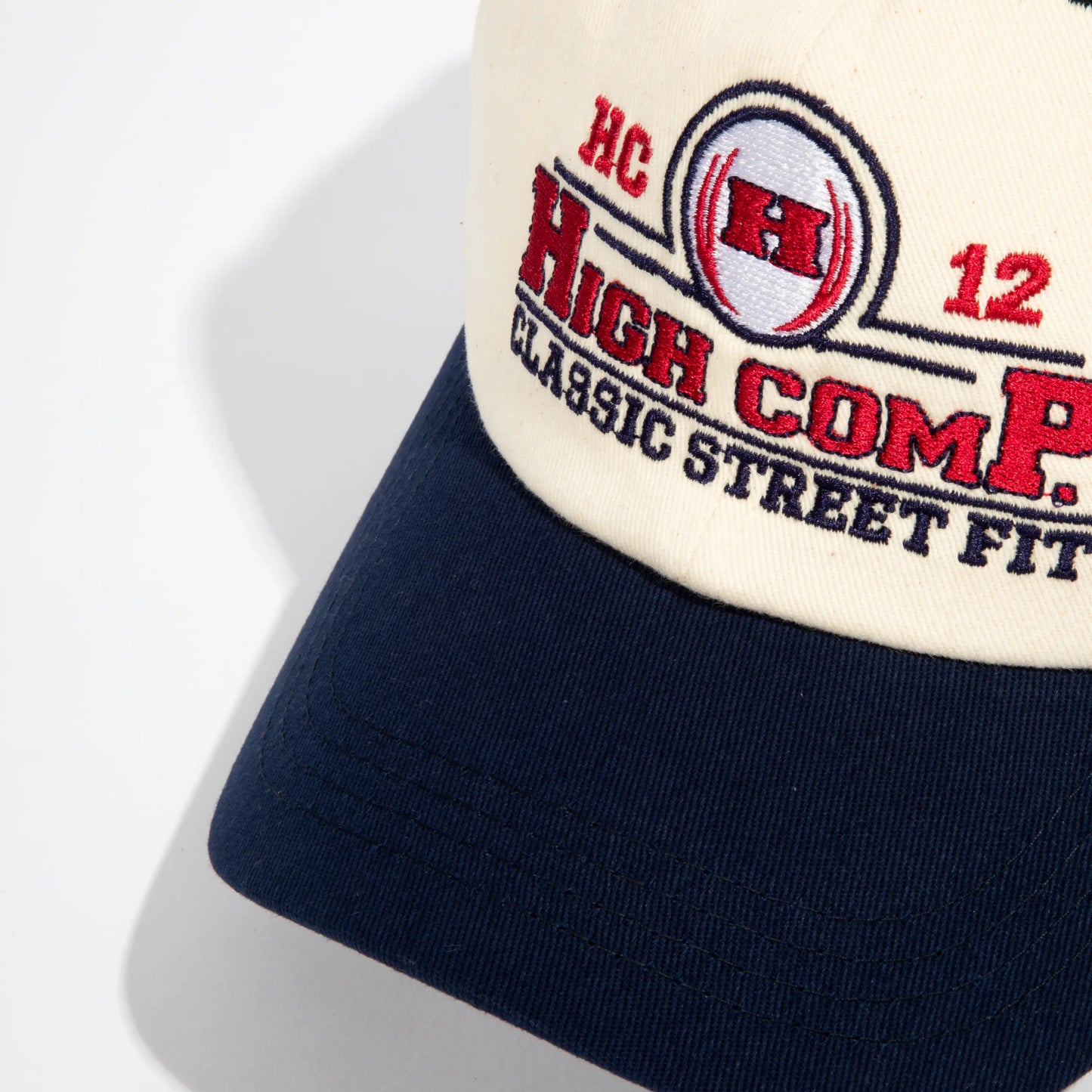 High Company 6 Panel Varsity White/Blue