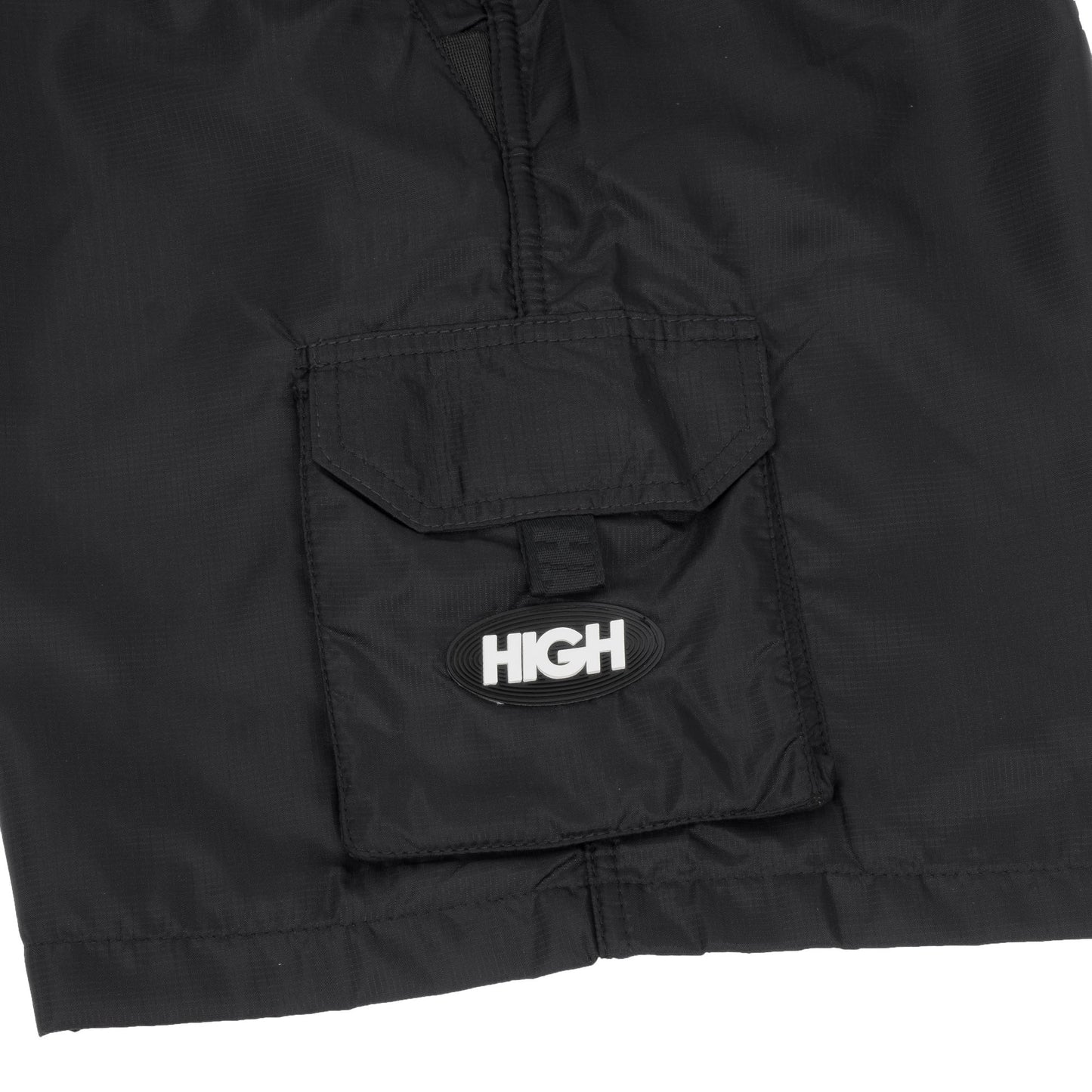 High Company Oval Cargo Ripstop Shorts Swamp Black