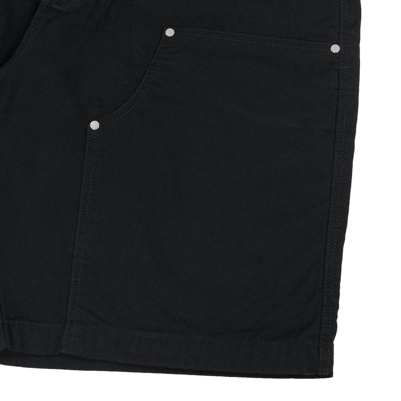 Disturb Rivet Twill Shorts in Black