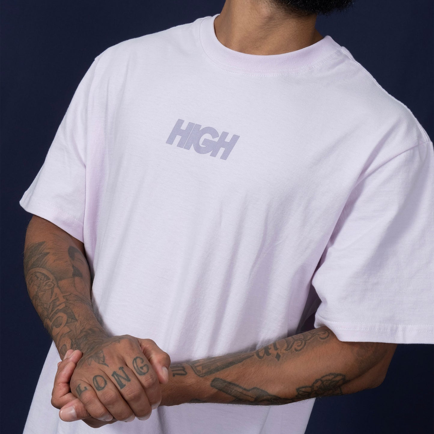 High Company Tee Tonal Logo Lilac