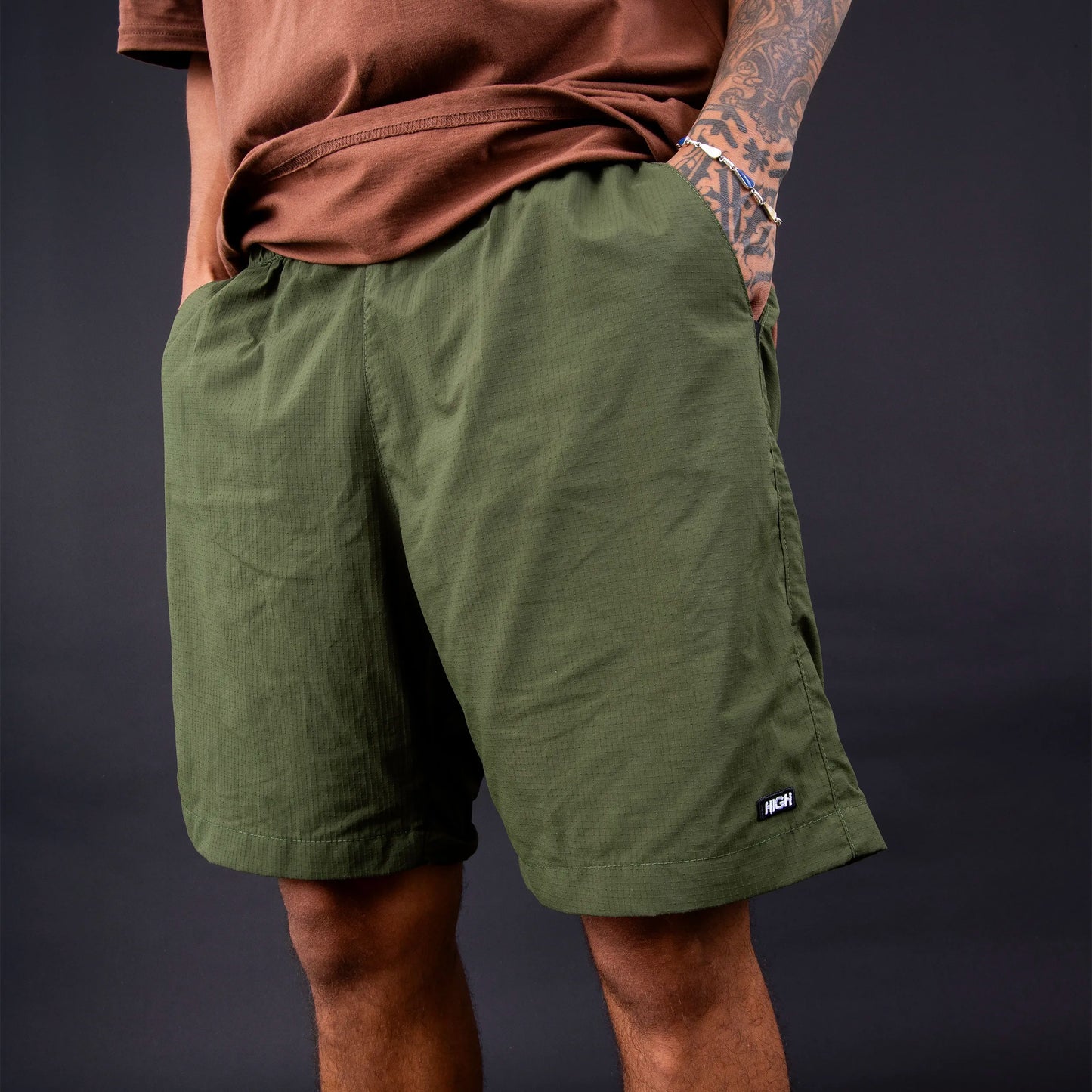 High Company Ripstop Shorts Desert Green