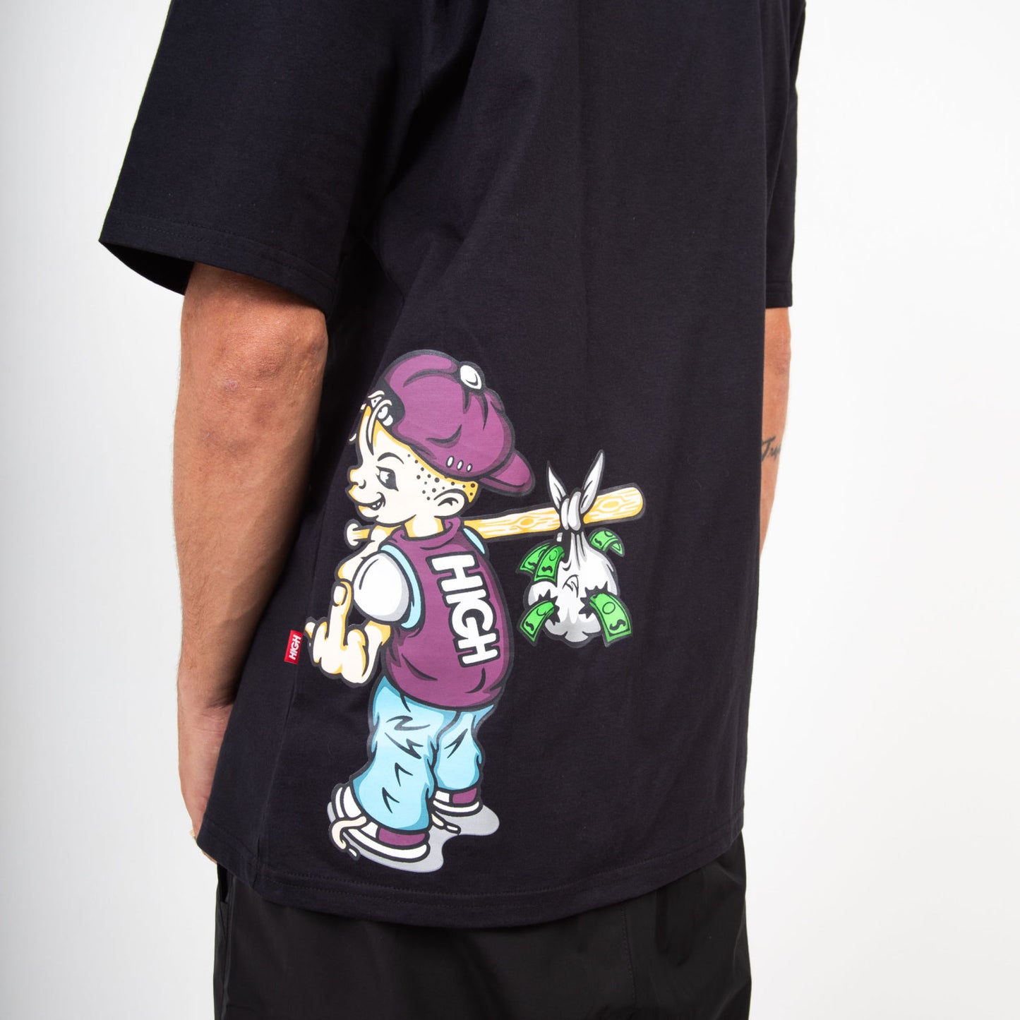 High Company Tee Hustler Black