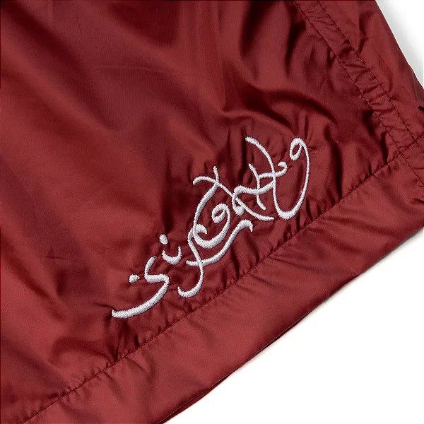 Shorts SufGang Arabic Script Burgundy