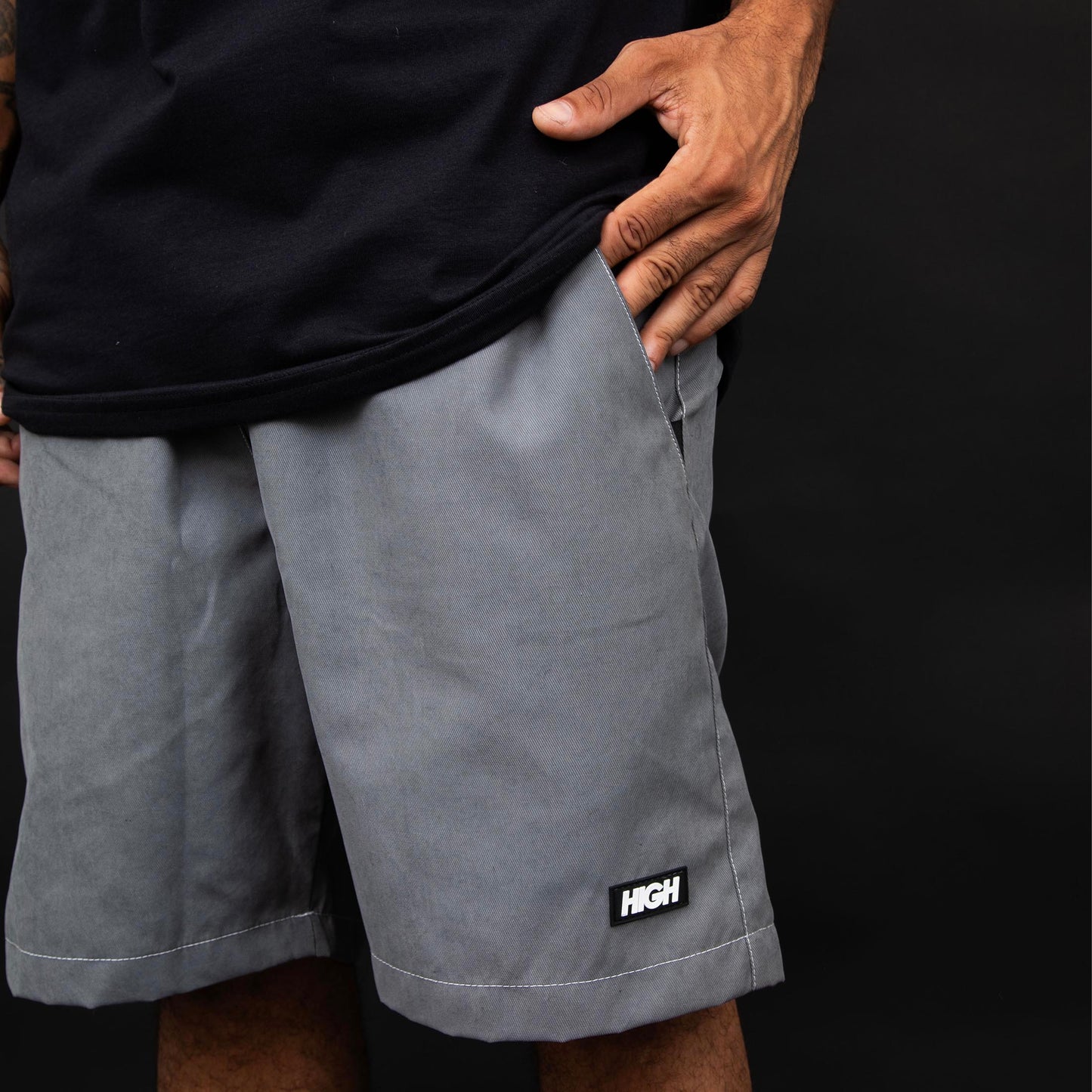 High Company Shorts Colored Grey