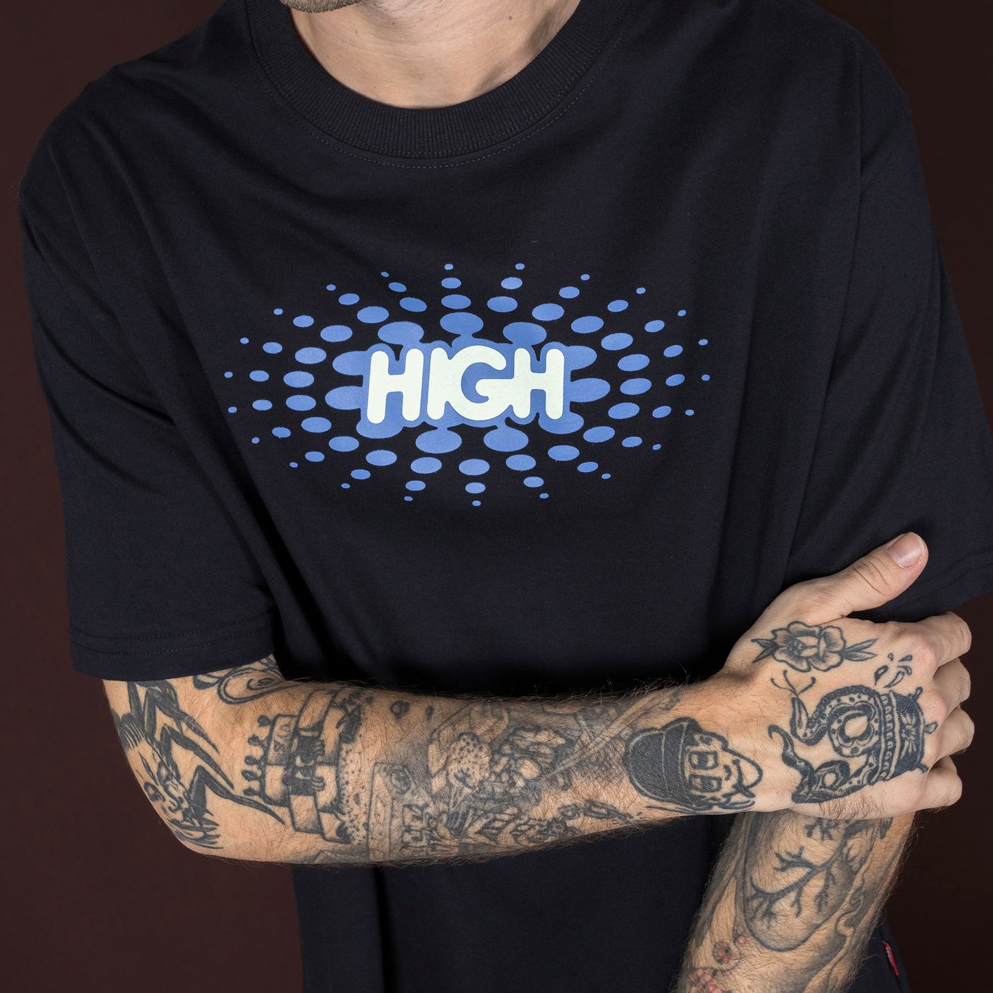 High Company Tee Club Logo Black
