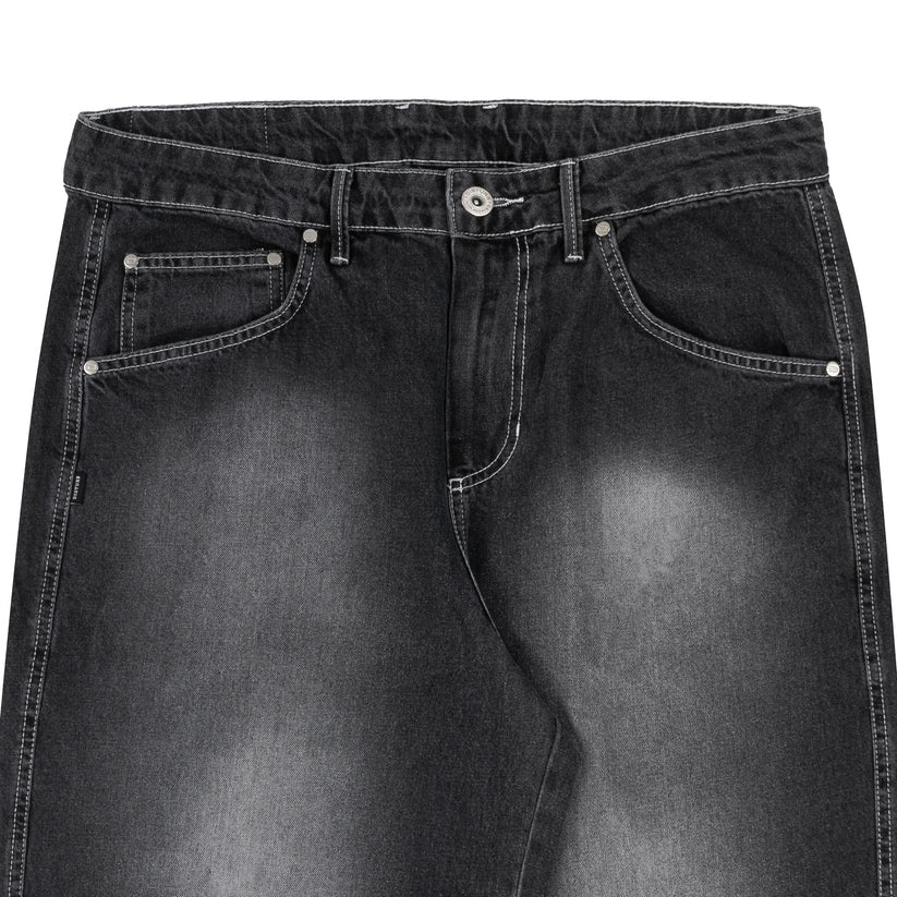 Disturb Faded Denin Pants in Black
