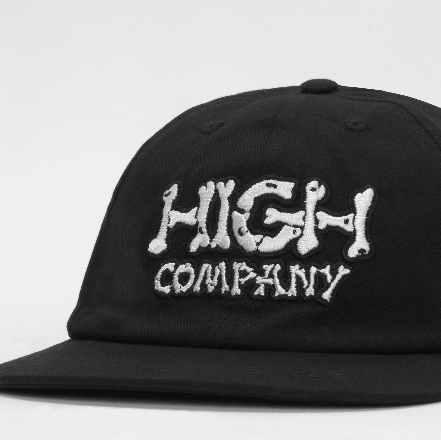 High Company 6 Panel Bones Black