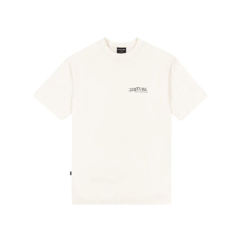 Disturb Shiny T-Shirt in Off-white