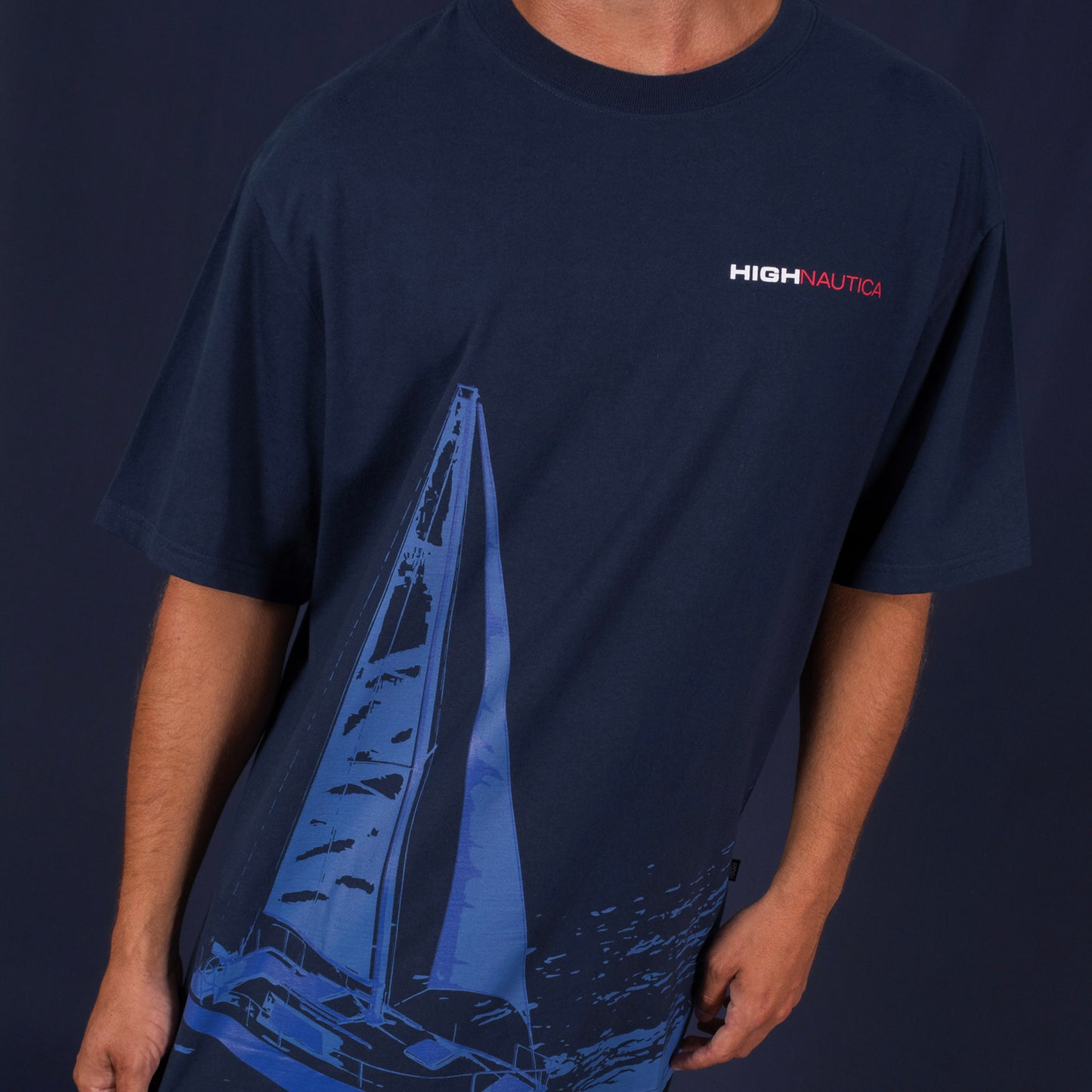 High Company x Náutica Tee Sailing Navy