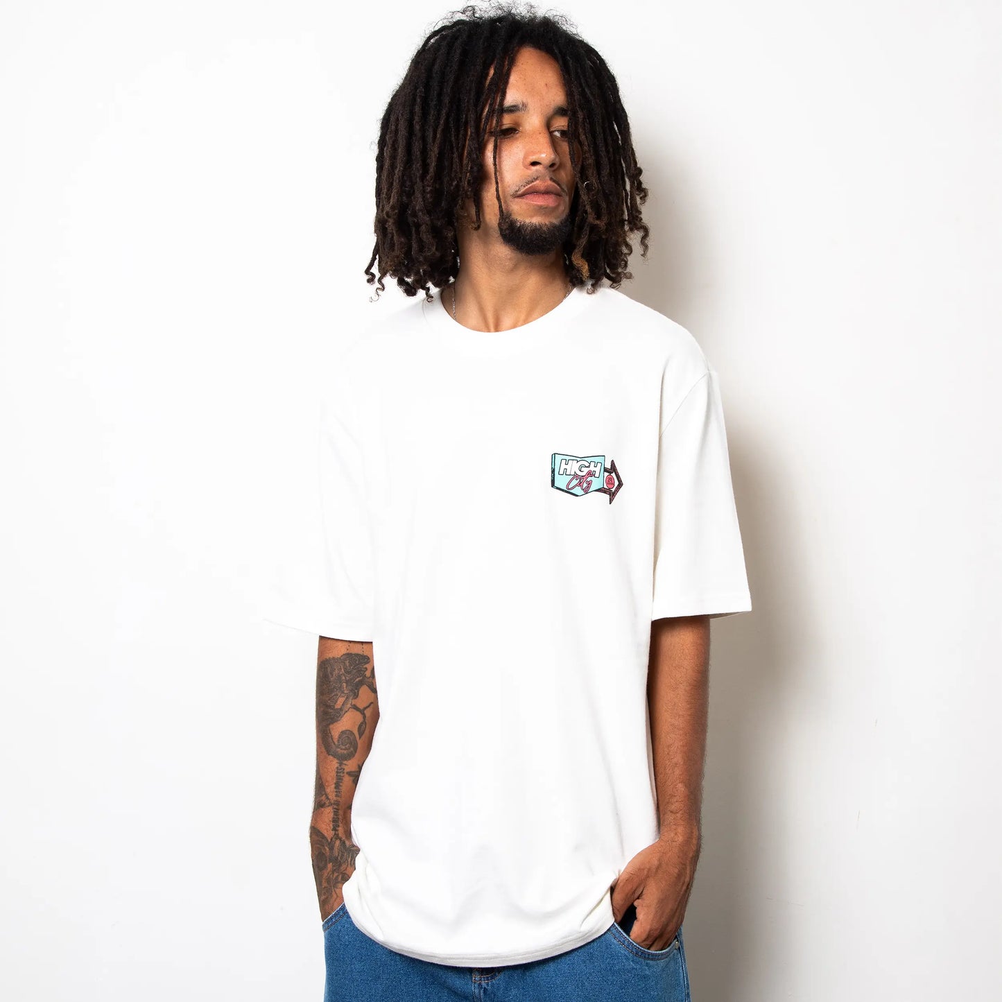 High Company Tee Cafeteria White