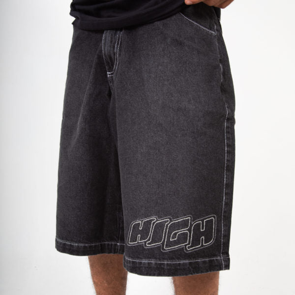 High Company Jeans Shorts Hustle Black