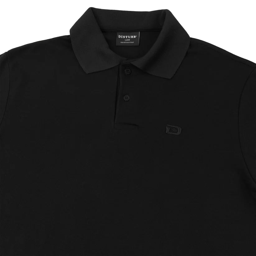 Disturb Dstar Work Polo in Black