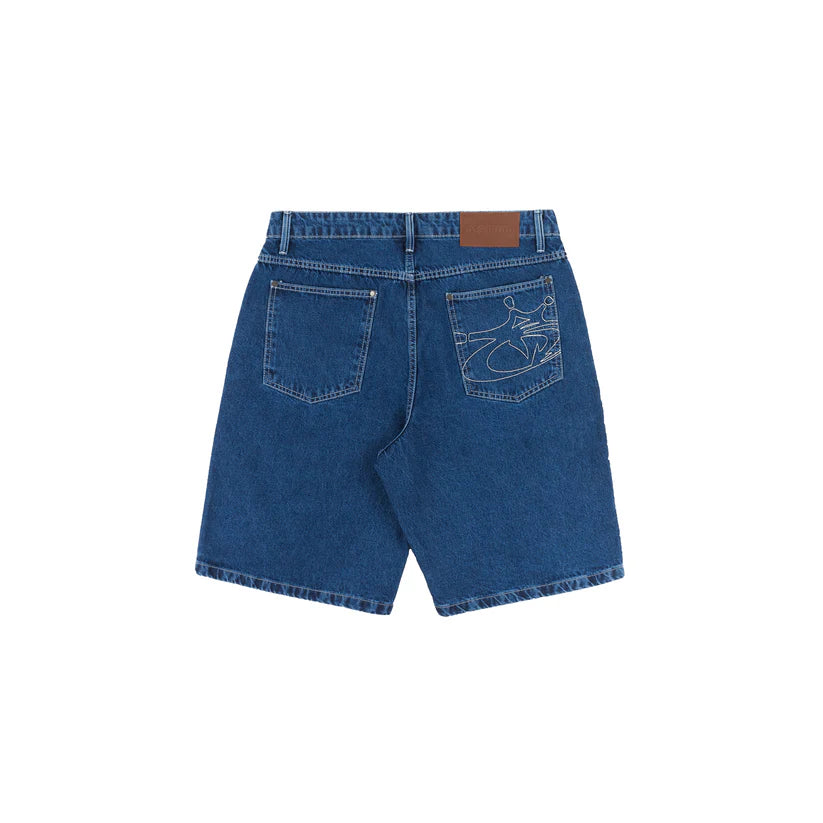 Disturb Blackzone Denim Shorts in Blue