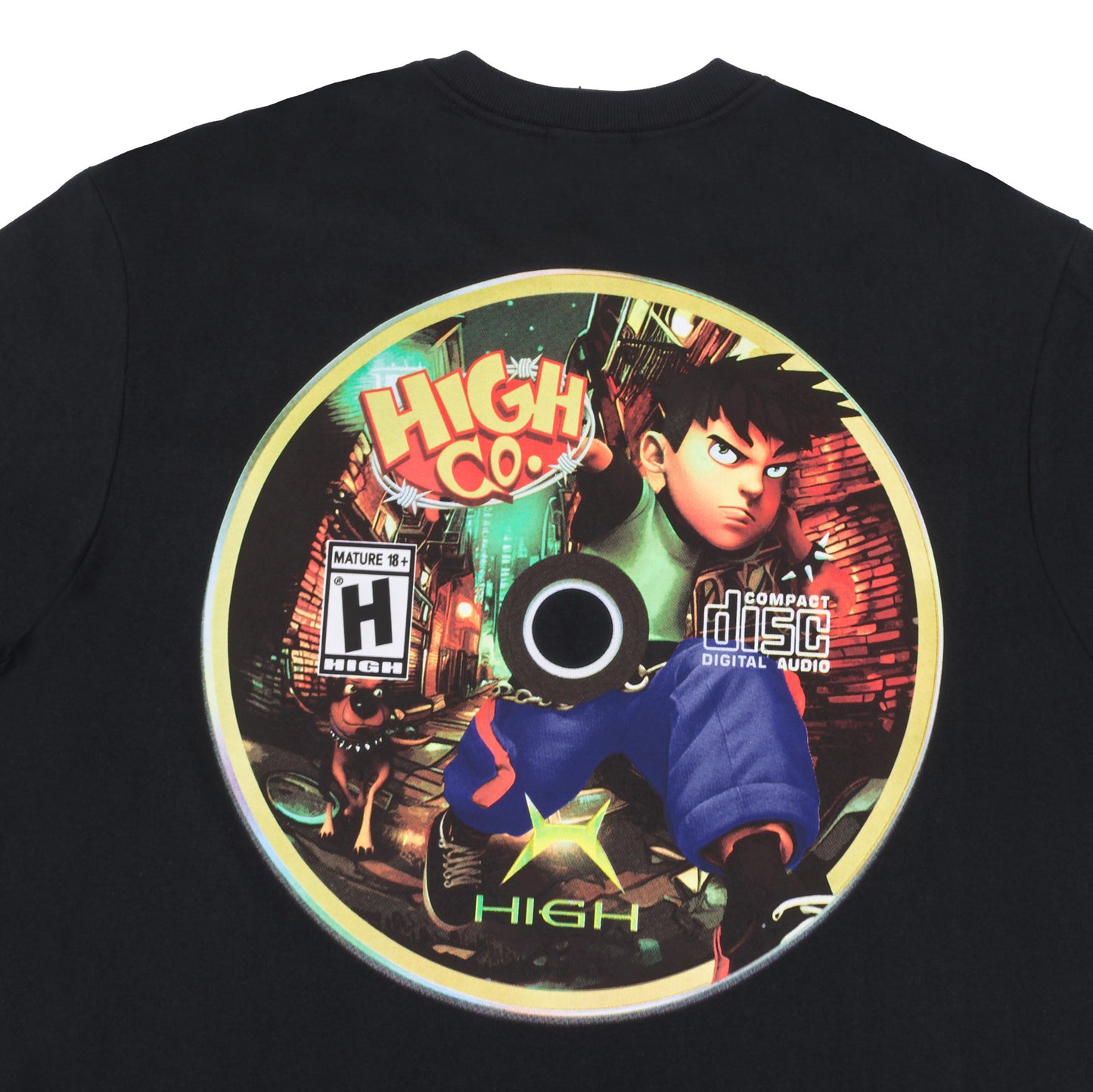 High Company Tee DVD Black