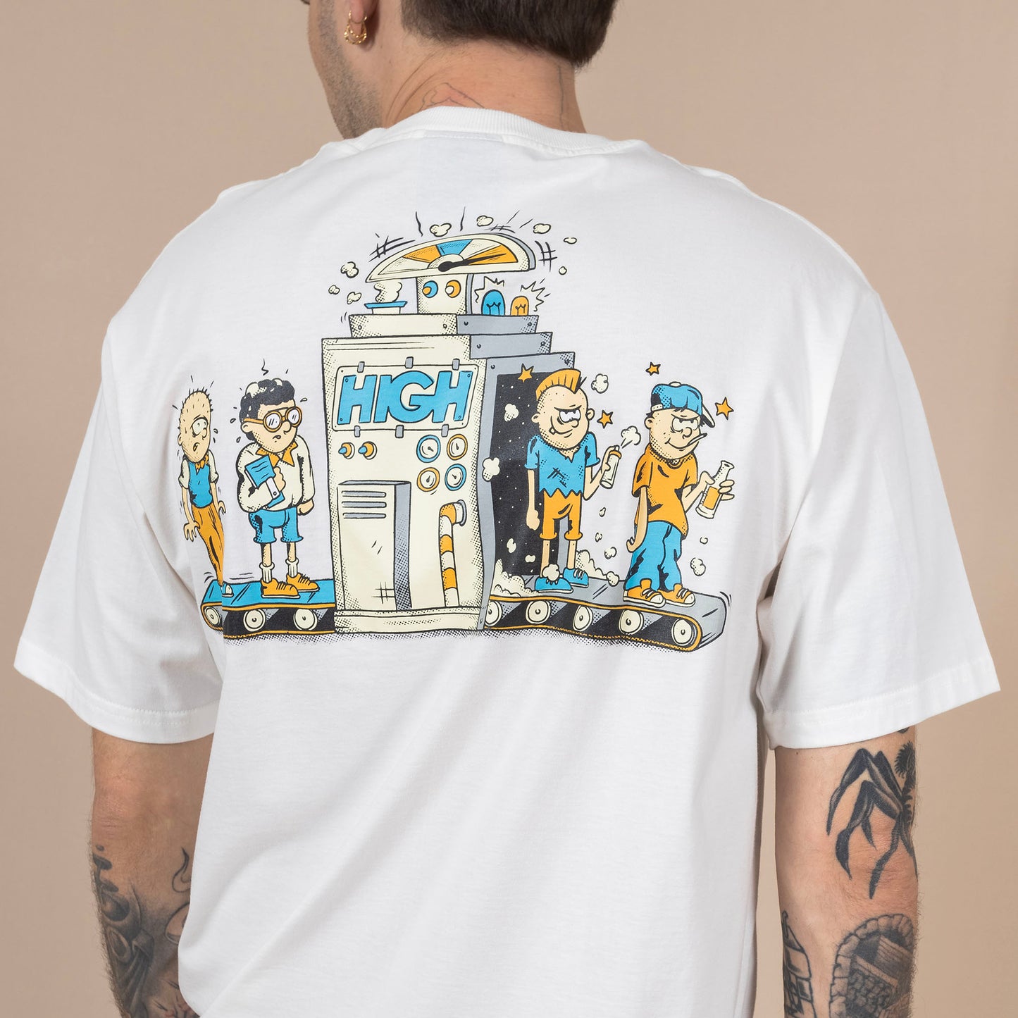 High Company Tee Factory White