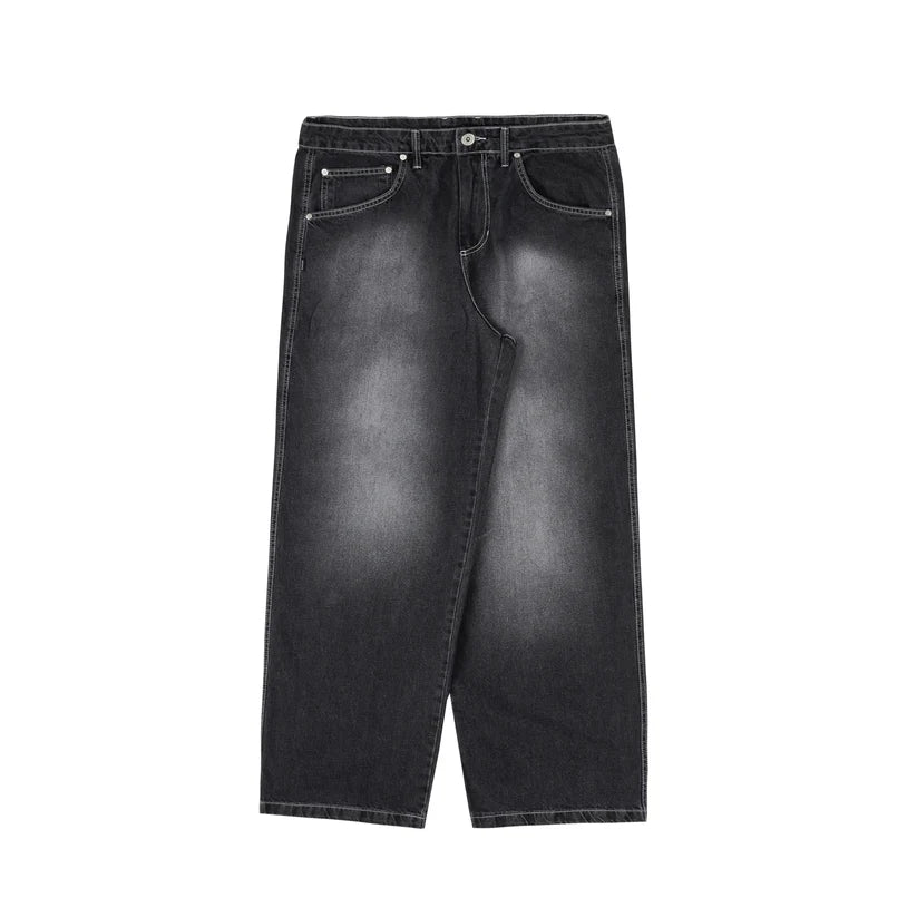 Disturb Faded Denin Pants in Black