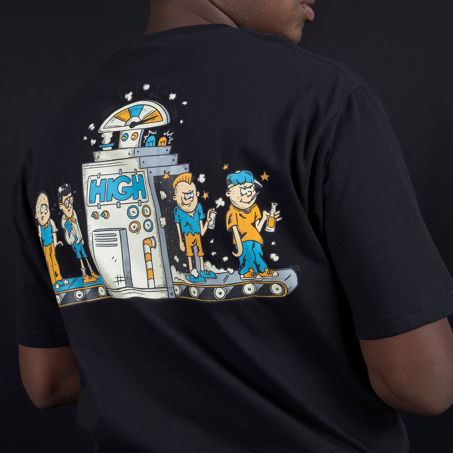 High Company Tee Factory Black