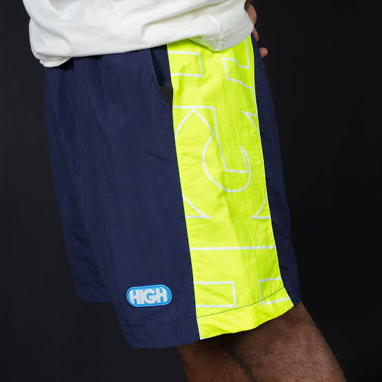 High Company Shorts Crop Navy/Lime