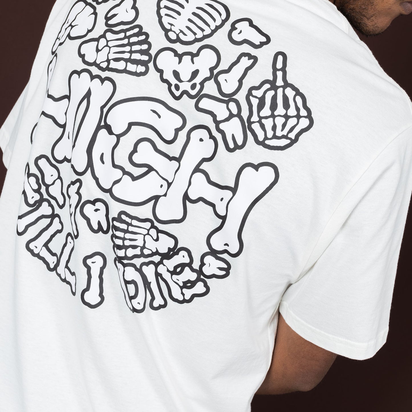 High Company Tee Bones White