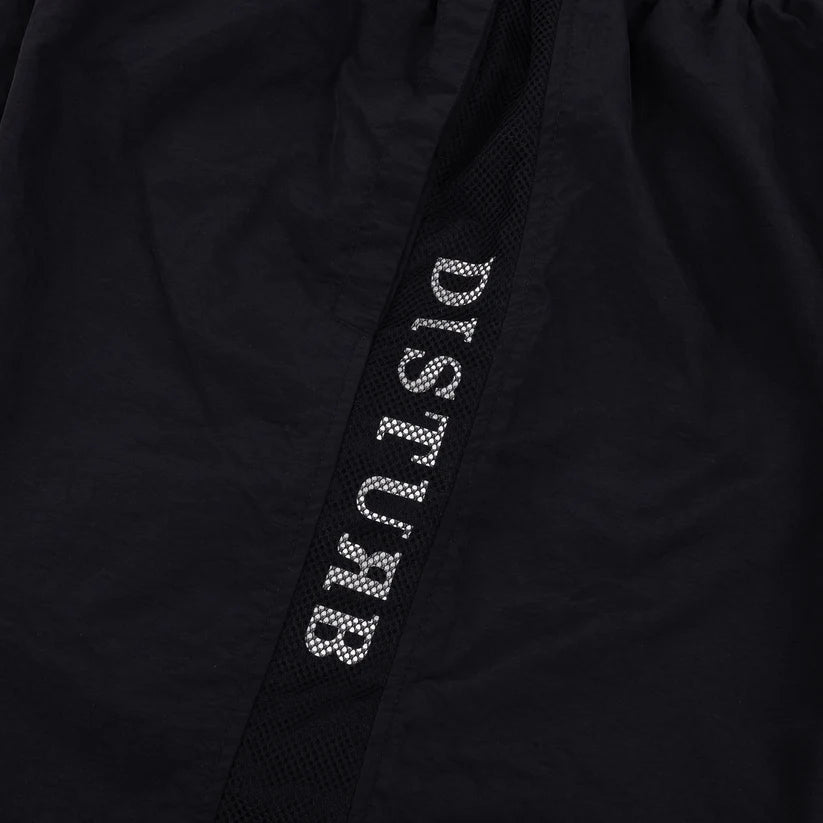 Disturb Mesh Nylon Shorts in Black