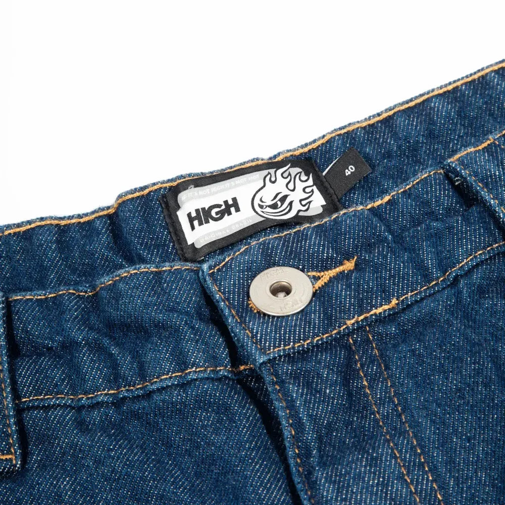 High Company Denim Pants H-Line Raw Washed