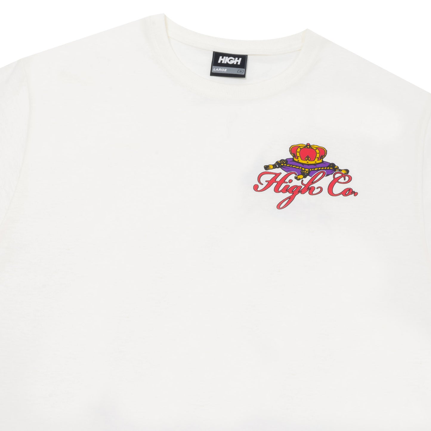 High Company Tee Royal White