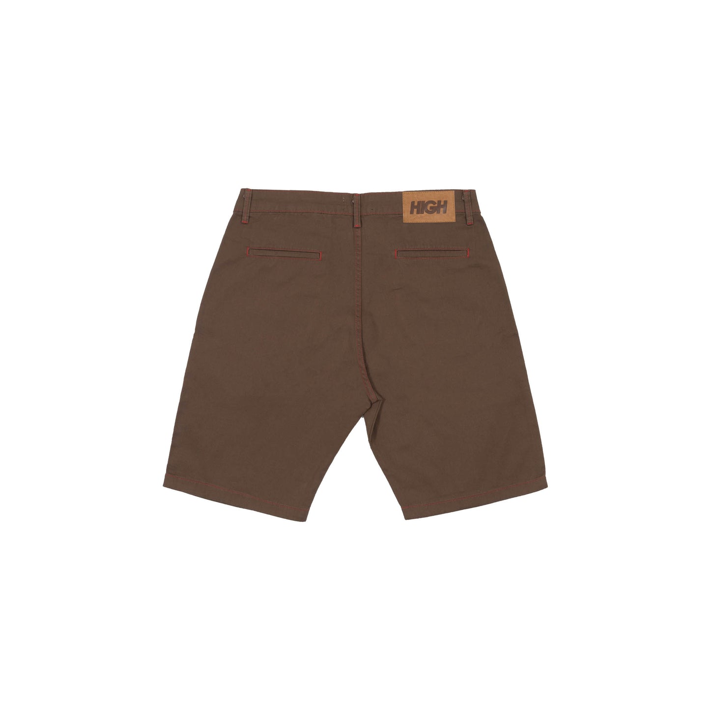 High Company Chino Shorts Colored Brown/Red