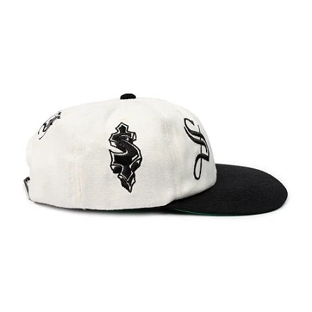 Boné SufGang 6Panel "$" Bordado Off White