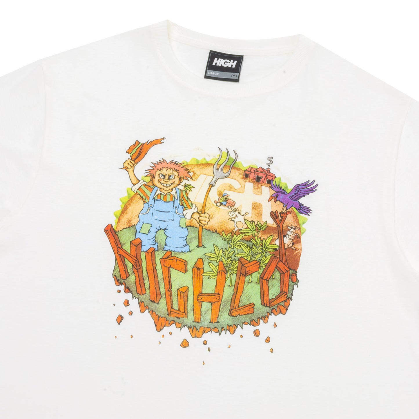 High Company Tee Farm White