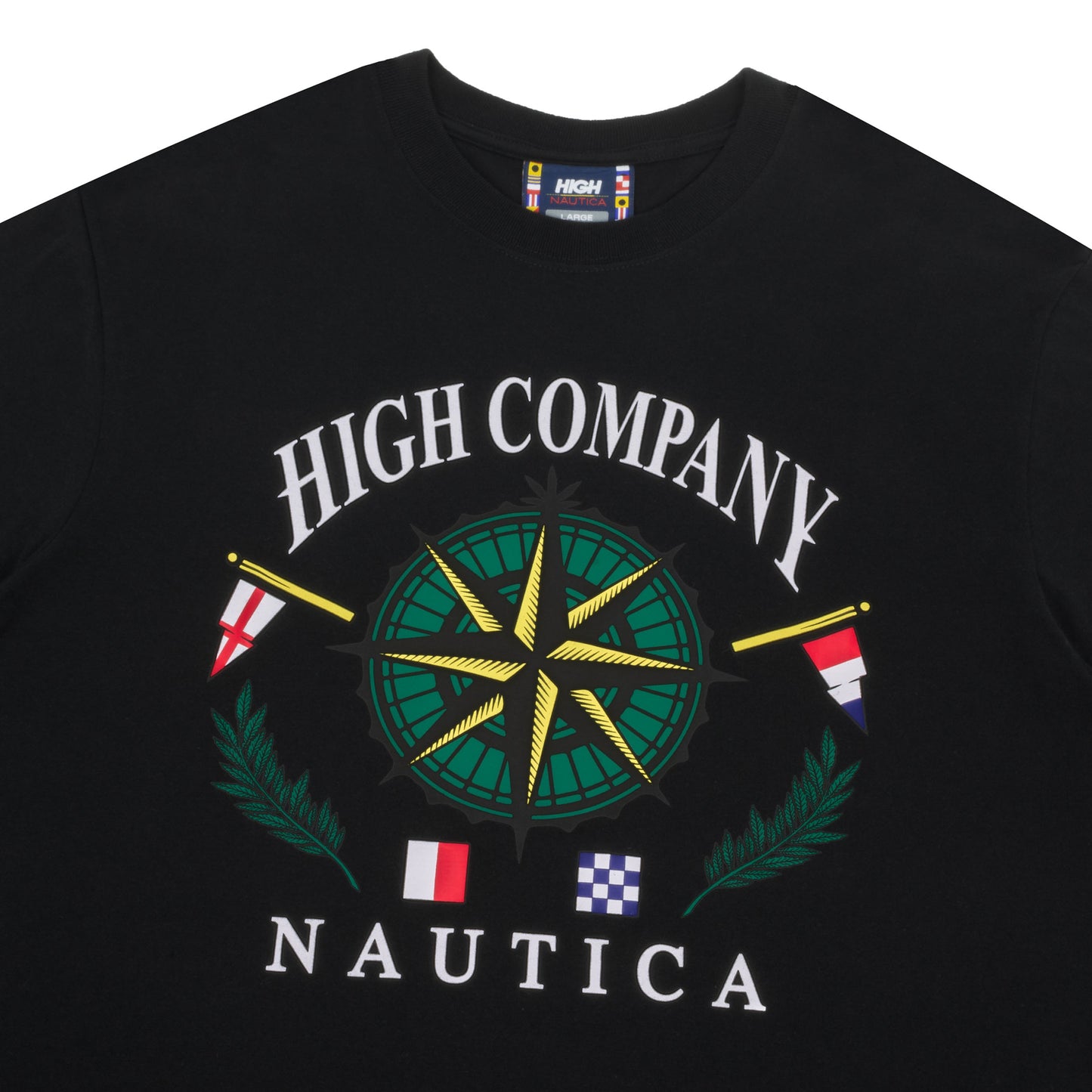 High Company x Náutica Tee Compass Black