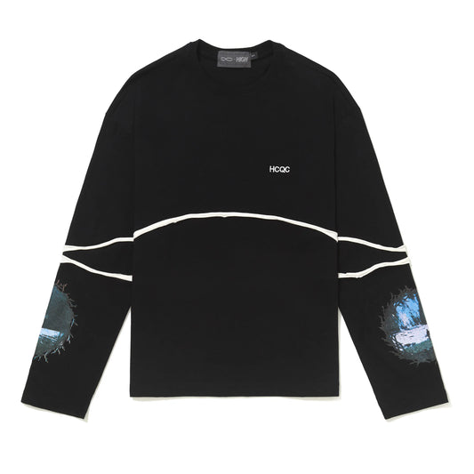 HCQC Rings Longsleeve Black