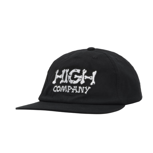 High Company 6 Panel Bones Black