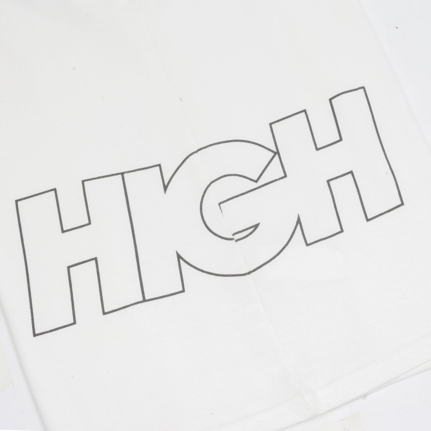 High Company Work Tee Outline Logo White