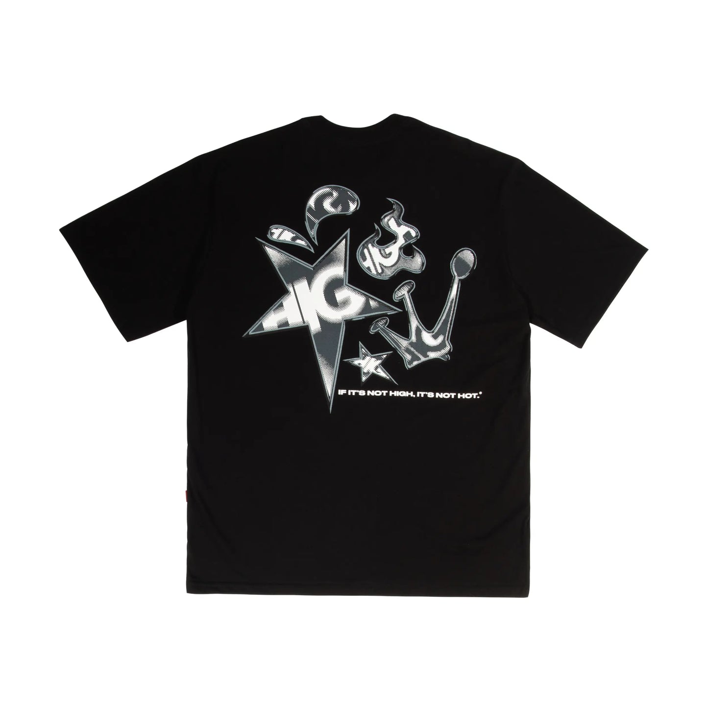 High Company Tee Stamp Black
