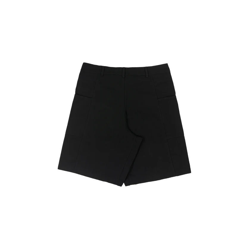 Disturb Wide Twill Shorts in Black