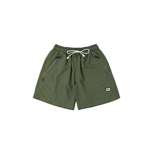 Disturb Runner Nylon Shorts in Green