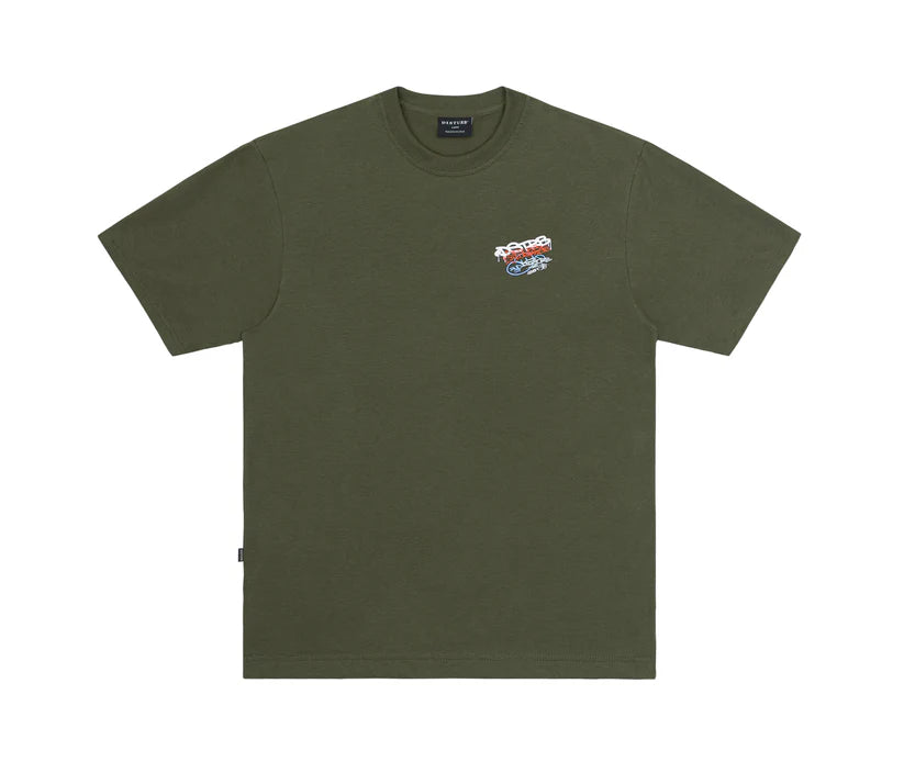 Disturb Essential Markers T-Shirt in Dark Green