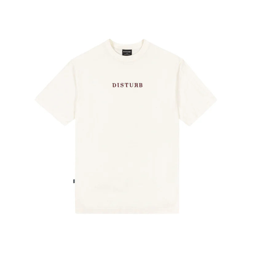 Disturb Logo T-Shirt in Off-white