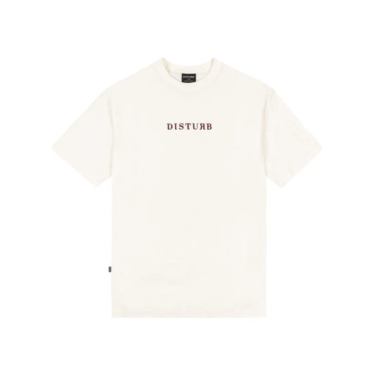 Disturb Logo T-Shirt in Off-white