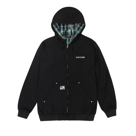Disturb Inner Plaid Jacket in Black