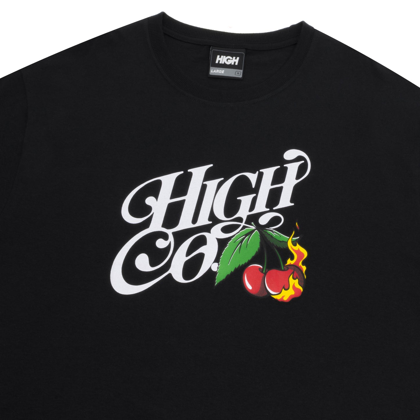 High Company Tee Cherry Black