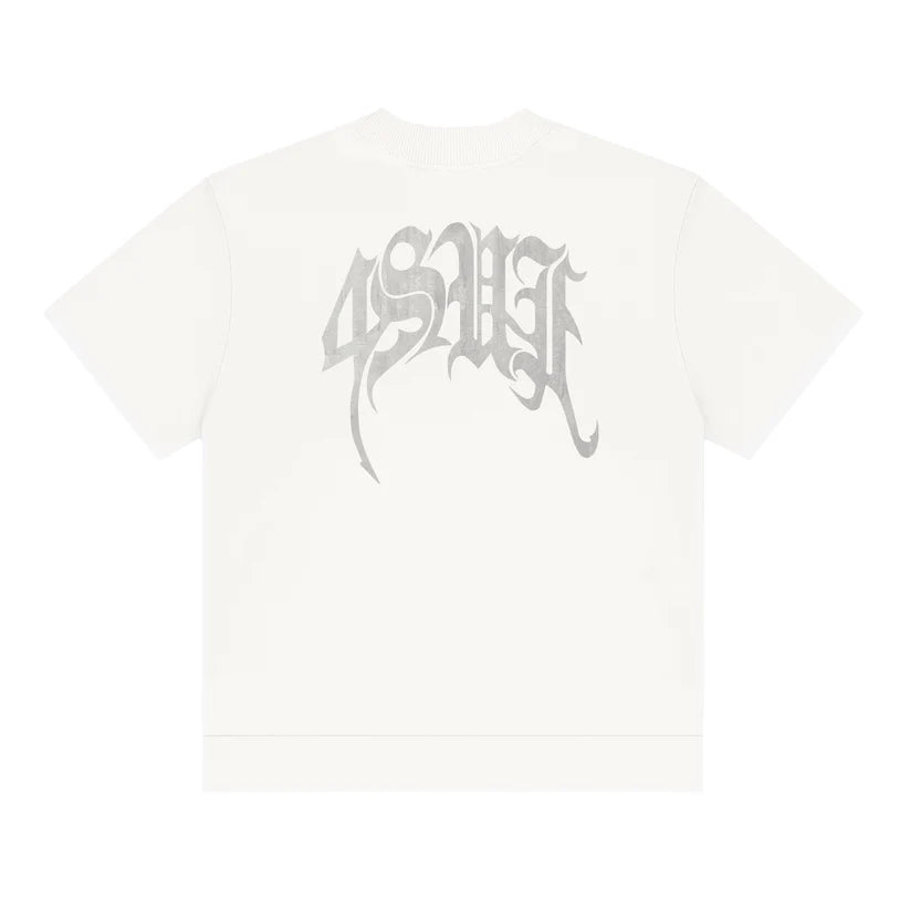 Camiseta Boxy Barra Dupla 4SUF Off White
