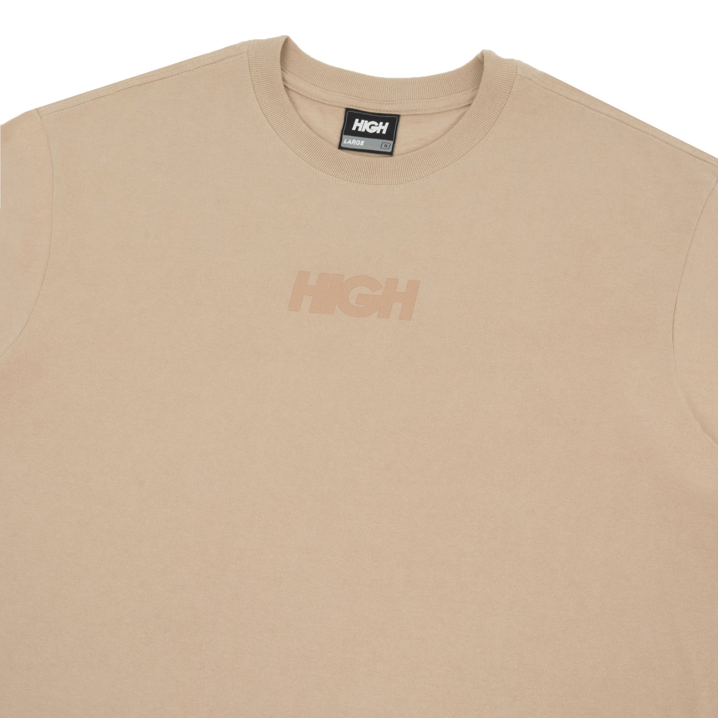 High Company Tee Tonal Logo Beige