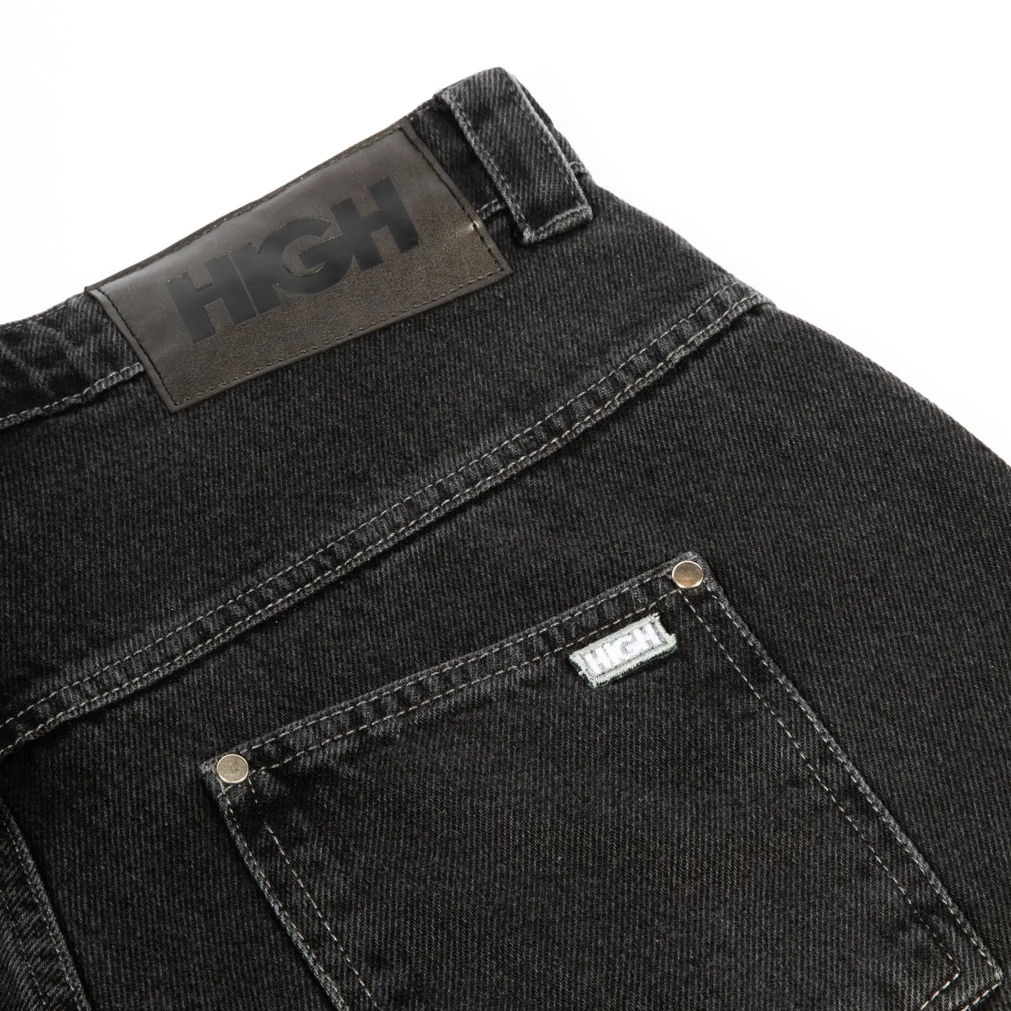 High Company Denim Pants H-Line Washed Black