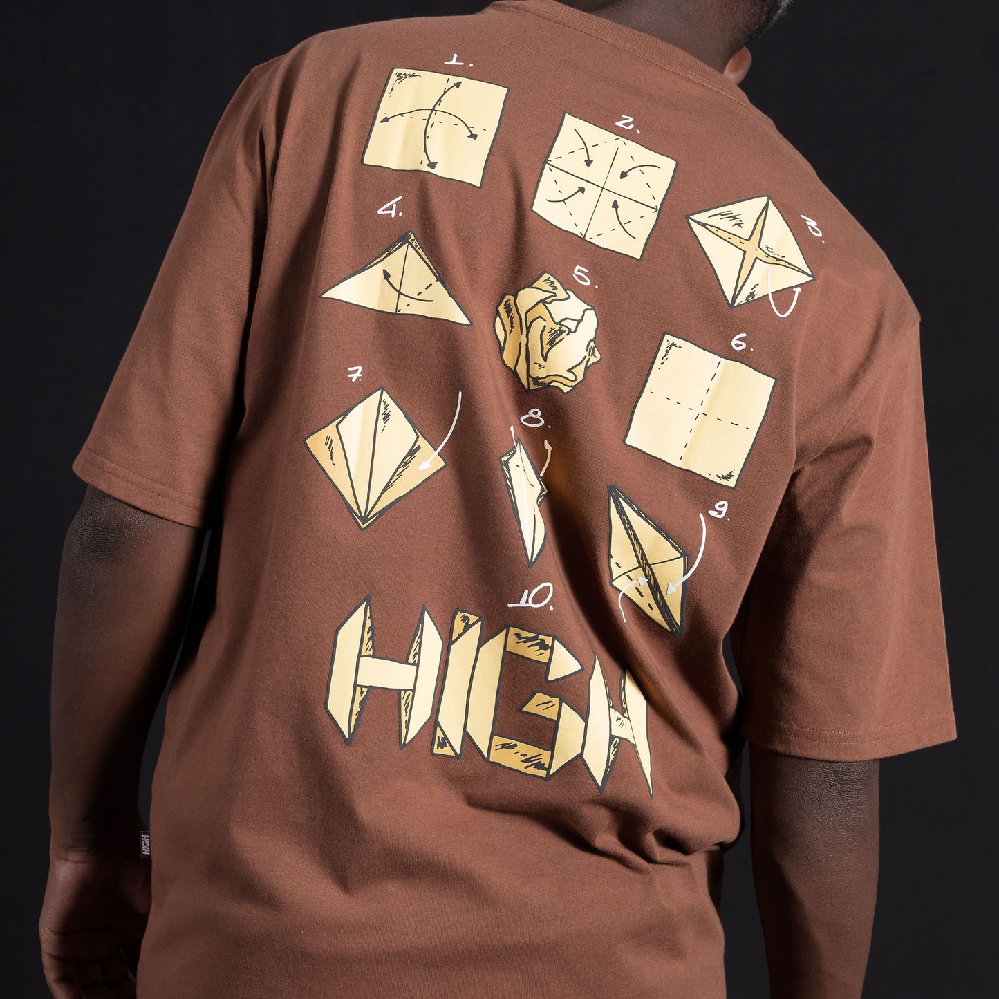 High Company Tee Origami Brown