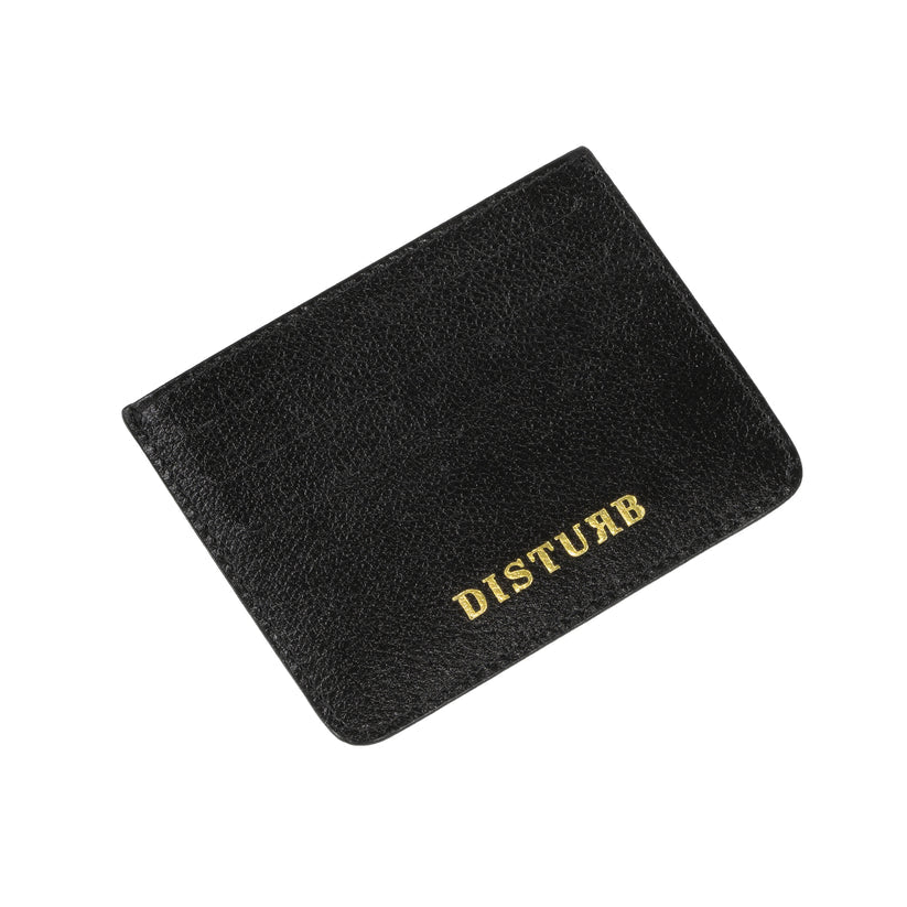Disturb Leather Cardholder in Black