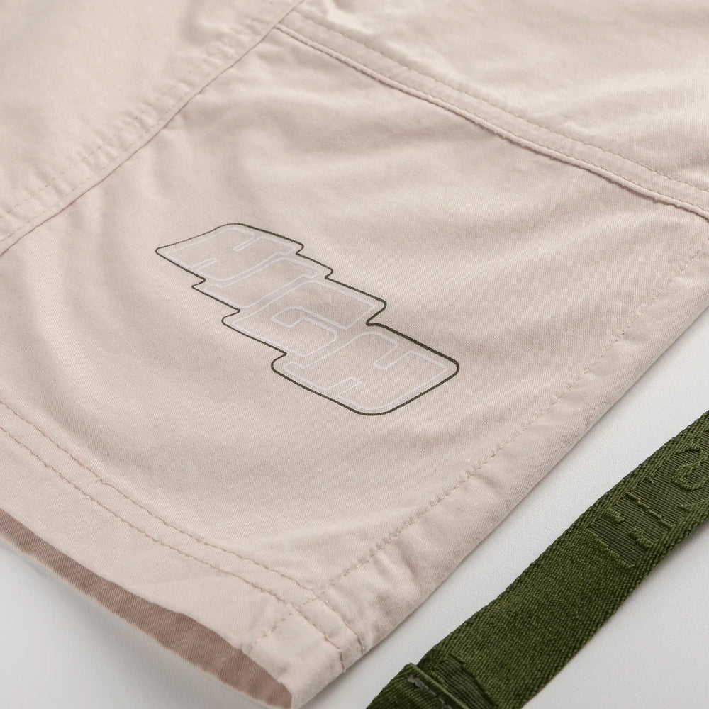High Company Strap Shorts Hustle Beige